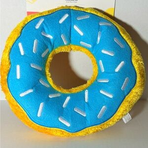 Blue and Yellow Donut Dog Toy